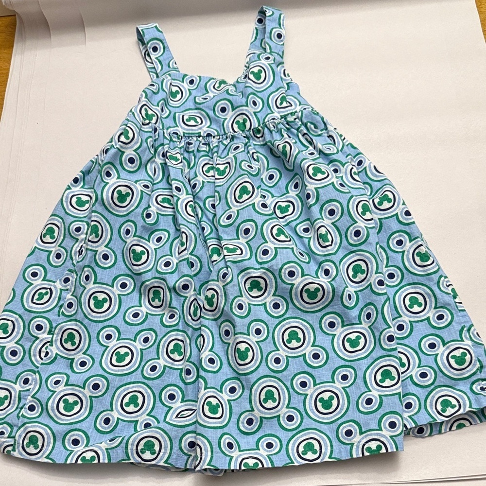 Hanna Andersson Kids Dress with Blue and Green Circles